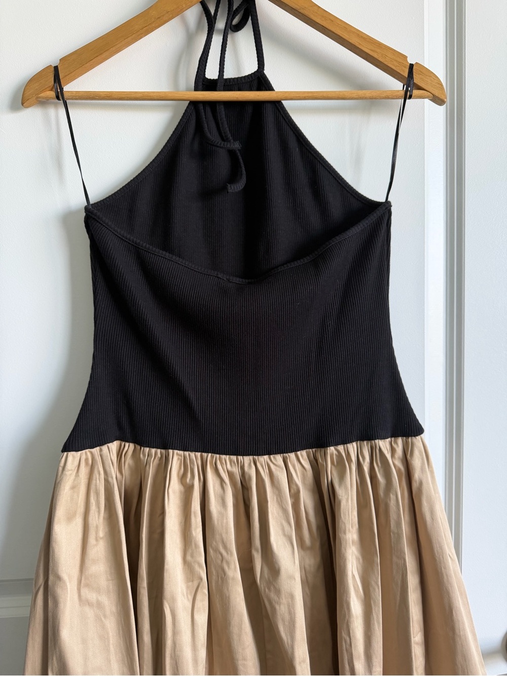 Maeve Halter Basque-Waist Twofer Midi Dress - Picture 6 of 10